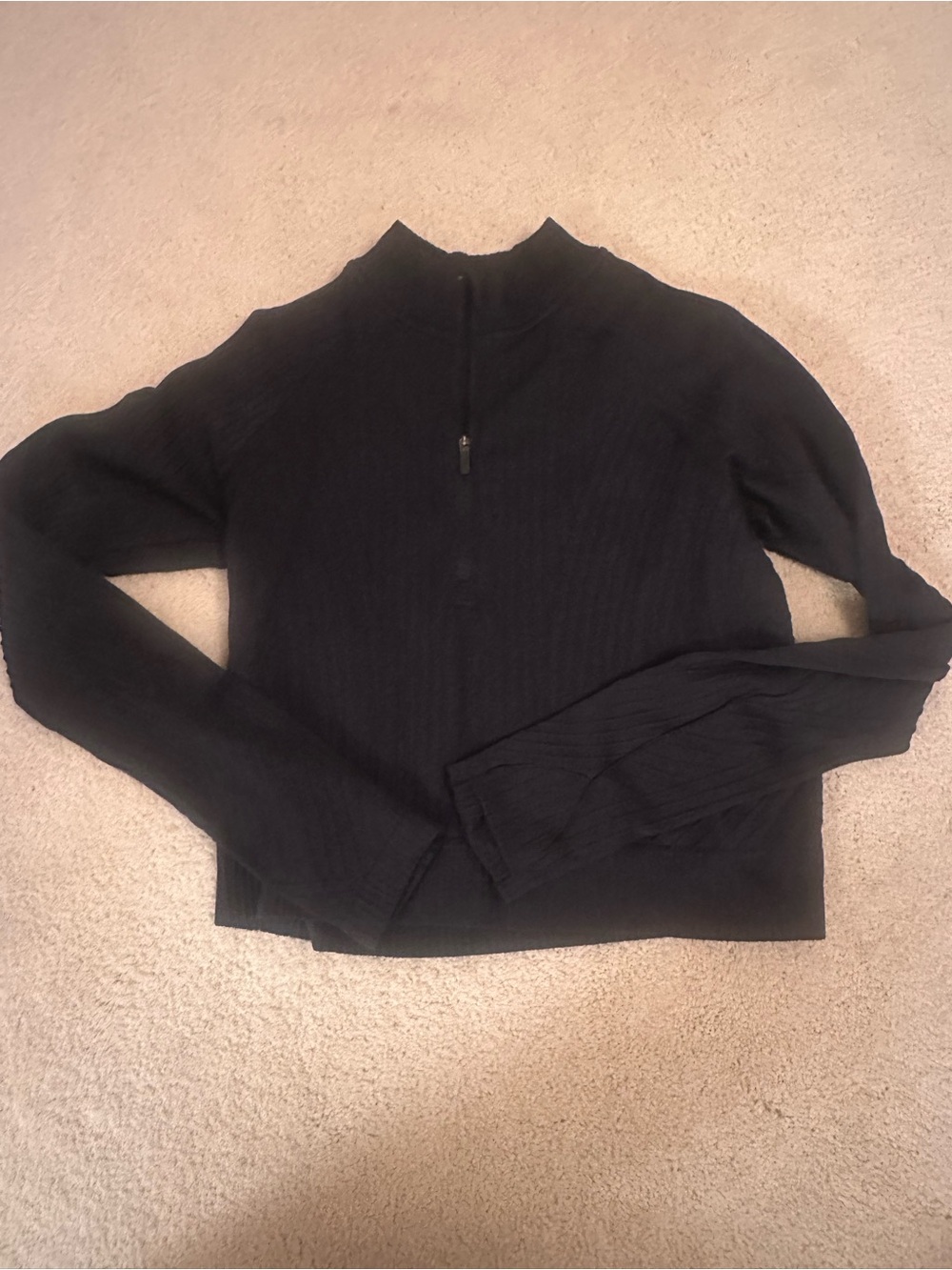 Black Half-Zip Lightweight Women's quarter zip Lululemon